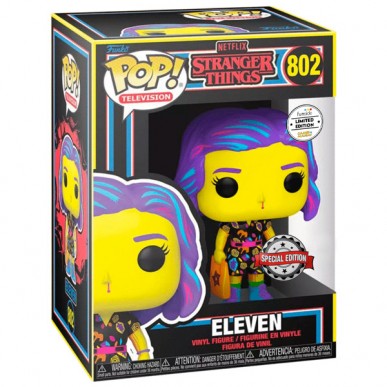 Funko Pop Television 802 - Eleven Black Light - Stranger Things (Special Edition) (Funside Limited Edition)