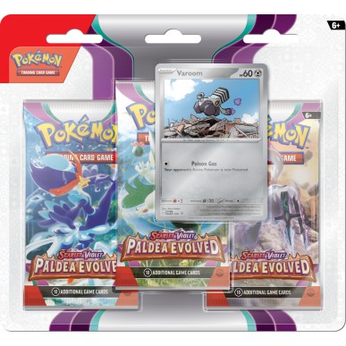 Scarlet & Violet: Paldea Evolved - Varoom - Blister 3 Buste (ENG)