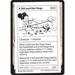 A Girl and Her Dogs