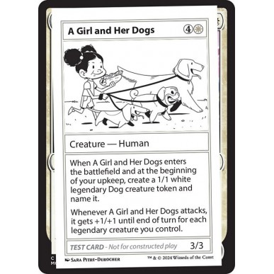 A Girl and Her Dogs