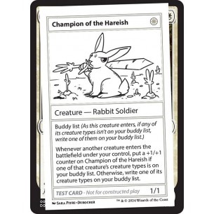 Champion of the Hareish