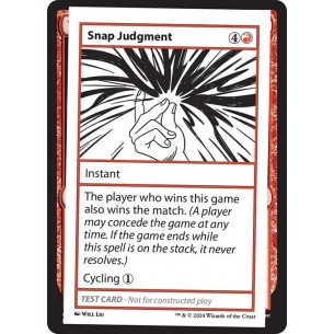 Snap Judgment