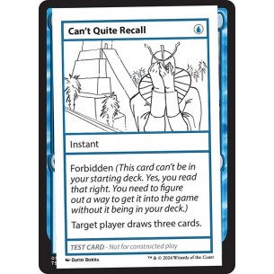 Can't Quite Recall