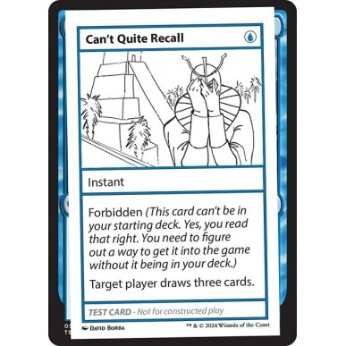 Can't Quite Recall
