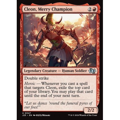 Cleon, Merry Champion
