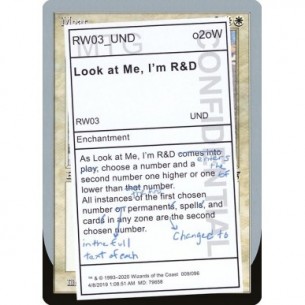 Look at Me, I'm R&D