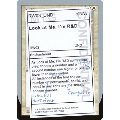 Look at Me, I'm R&D
