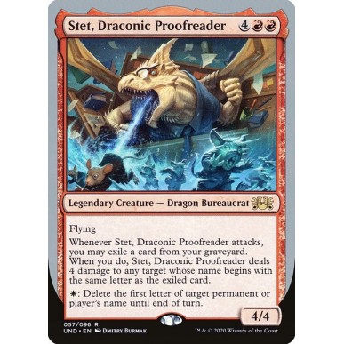 Stet, Draconic Proofreader