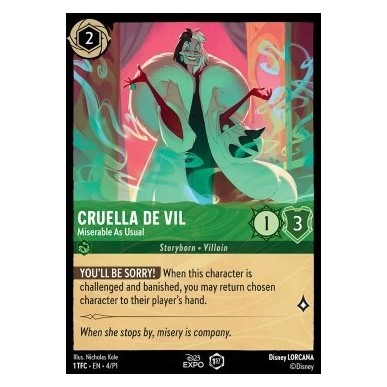 Cruella De Vil - Miserable As Usual