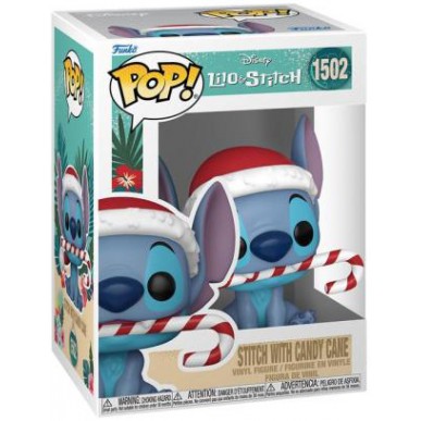 Funko Pop 1502 - Stitch with Candy Cane - Lilo & Stitch