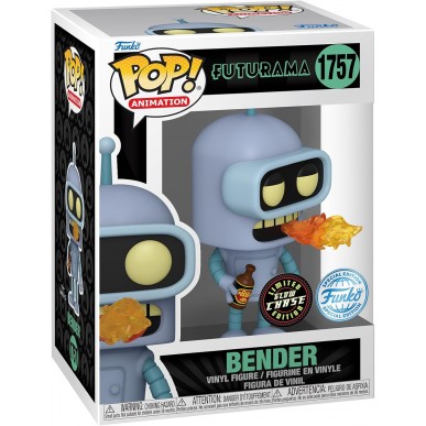 Funko Pop Animation 1757 - Bender - Futurama (Limited Glow Chase Edition) (Special Edition)