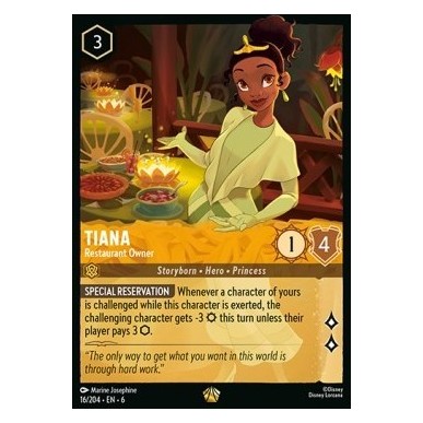 Tiana - Proprietaria di Ristorante