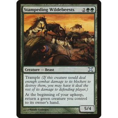 Stampeding Wildebeests