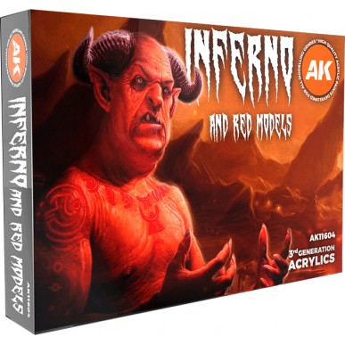 AK - Set di Pittura Inferno and Red Creatures - AK11604