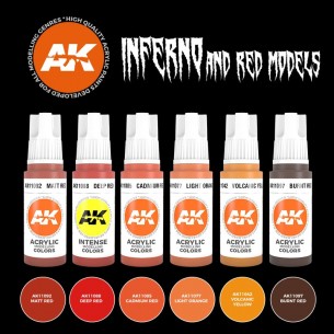 AK - Set di Pittura Inferno and Red Creatures - AK11604 2