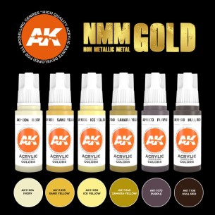 AK - Set di Pittura Non Metallic Metal: Gold - AK11606 2