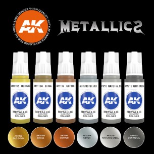 AK - Set di Pittura Metallics - AK11608 2