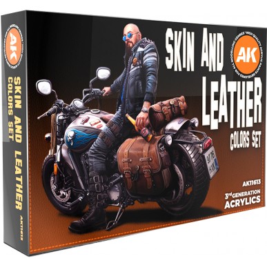 AK - Set di Pittura Skin and Leather - AK11613