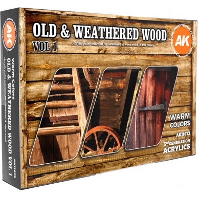 AK - Set di Pittura Old & Weathered Wood Vol.1 - AK11673