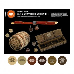 AK - Set di Pittura Old & Weathered Wood Vol.1 - AK11673 2