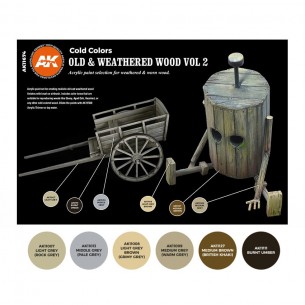 AK - Set di Pittura Old & Weathered Wood Vol. 2 - AK11674 2