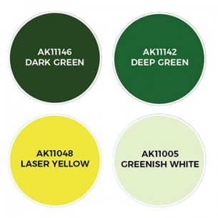 AK - Set di Pittura Green Plasma and Glowing Effects - AK1064 2