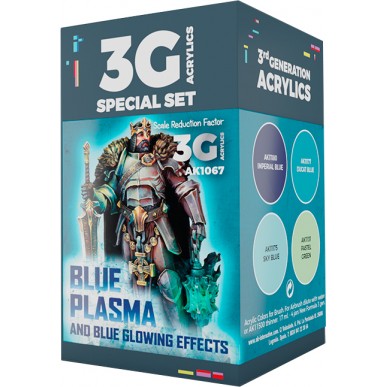 AK - Set di Pittura Blue Plasma and Glowing Effects - AK1067