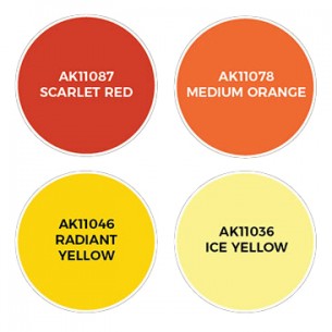 AK - Set di Pittura Fire Effects - AK1071 2