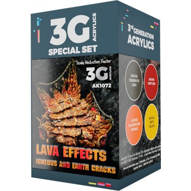 AK - Set di Pittura Lava Effects - AK1072