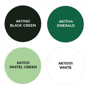 AK - Set di Pittura Emeralds and Green Gems - AK1078 2