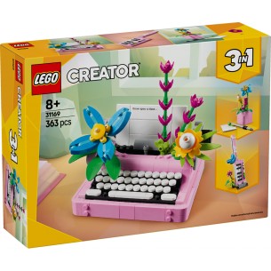 LEGO Creator - 31169 - Macchina da Scrivere con Fiori
