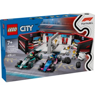 LEGO City - 60444 - Garage con Monoposto Mercedes-AMG e Alpine F1