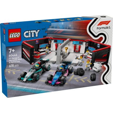 LEGO City - 60444 - Garage con Monoposto Mercedes-AMG e Alpine F1