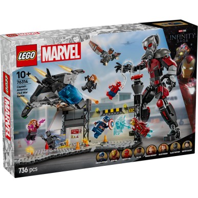 LEGO Marvel - 76314 - Azione di Battaglia Captain America: Civil War