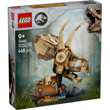 LEGO Jurassic World - 76969 - Fossili di Dinosauro: Teschio di Triceratopo