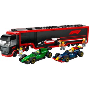 LEGO City - 60445 - Autotrasportatore F1 con Monoposto RB20 e AMR24 F1 2