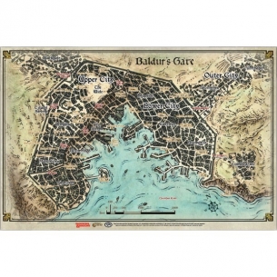 Dungeons & Dragons - Baldur's Gate - Discesa nell' Avernus - Mappa di Baldur's Gate Accessori Dungeons & Dragons