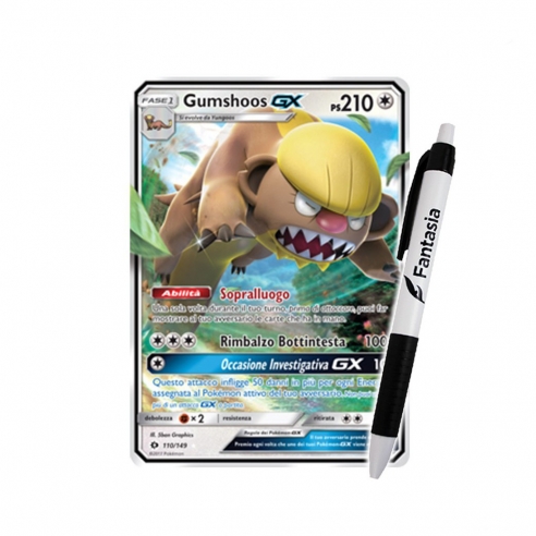 Gumshoos GX - Carta Pokemon ITA - Sole e Luna - 110/149 + Penna Fantàsia Altri prodotti