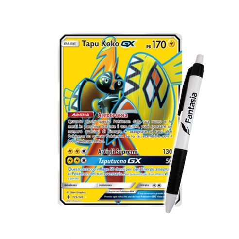 Tapu Koko GX - Carta Pokemon ITA - Guardiani Nascenti - 135/145 + Penna Fantàsia Altri prodotti