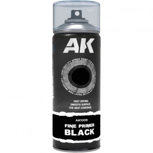AK Spray - Fine Primer Black (400 ml) - AK1009