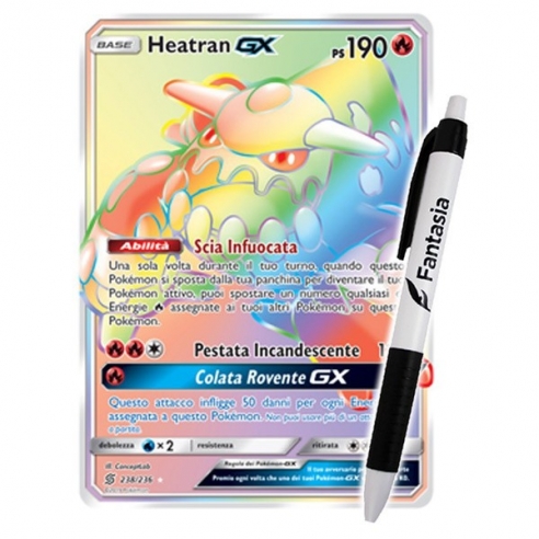 Heatran GX - Carta Pokemon ITA - Sintonia Mentale - 238/236 + Penna Fantàsia Altri prodotti