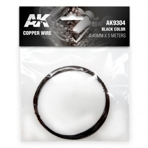 AK Accesories - Copper Wire - Black (0.45mm x 5m) - AK9304