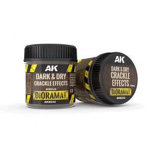 AK Diorama - Dark & Dry Crackle Effects (100ml) - AK8032