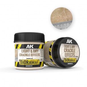 AK Diorama - Light & Dry Crackle Effects (100ml) - AK8033