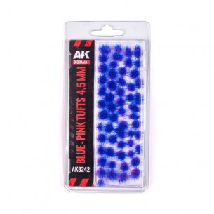 AK Diorama - Blue-Pink Wargame Tufts - AK8242
