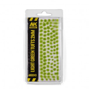 AK Diorama - Light Green Tufts (2mm) - AK8243