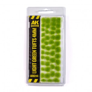 AK Diorama - Light Green Tufts (4mm) - AK8244