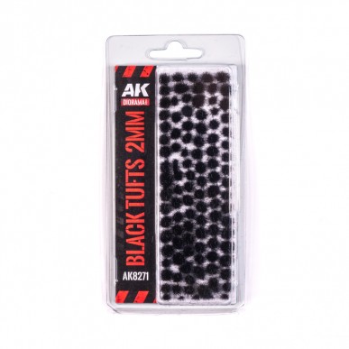 AK Diorama - Black Tufts (2mm) - AK8271