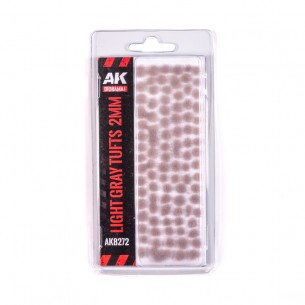 AK Diorama - Light Gray Tufts (2mm) - AK8272