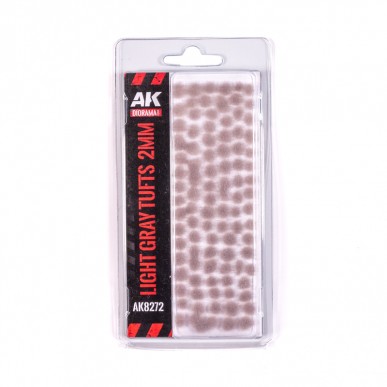 AK Diorama - Light Gray Tufts (2mm) - AK8272